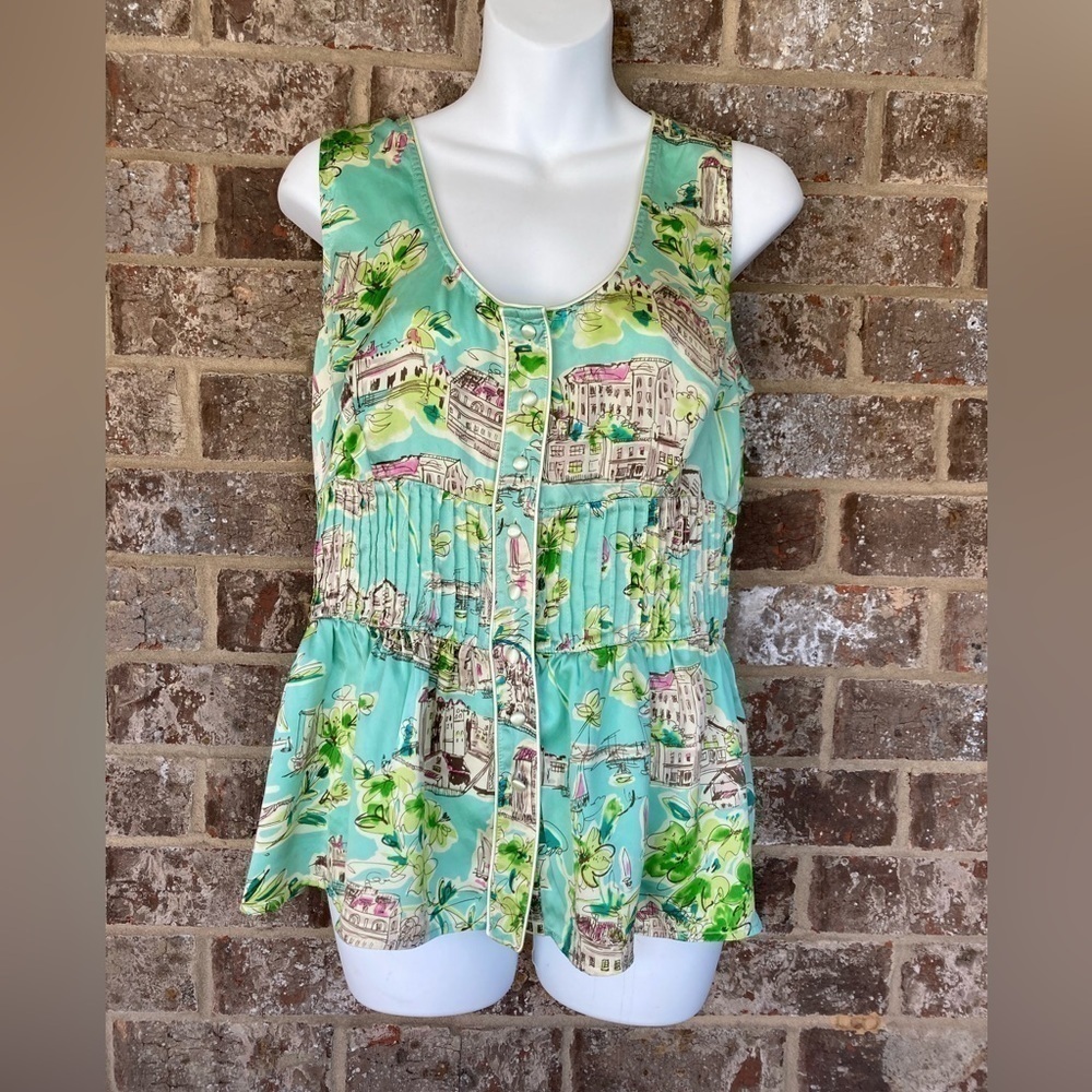 Jaloux 100% Silk Blouse Size Large